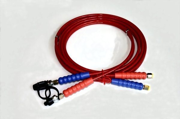 SLD5 High pressure hose double 5m 700 bar with bend protection - PADIMA