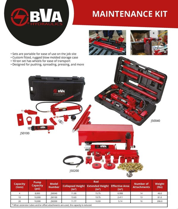 BVA J50100 Maintenance Kit 10t